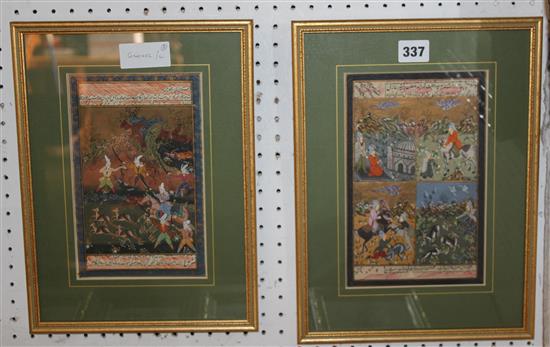 2 Persian framed scenes